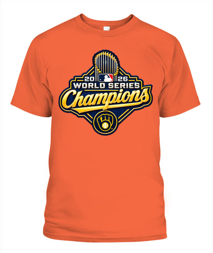 Brewers World Series Champions Shirt Unisex T-Shirt | Gildan 5000 Orange