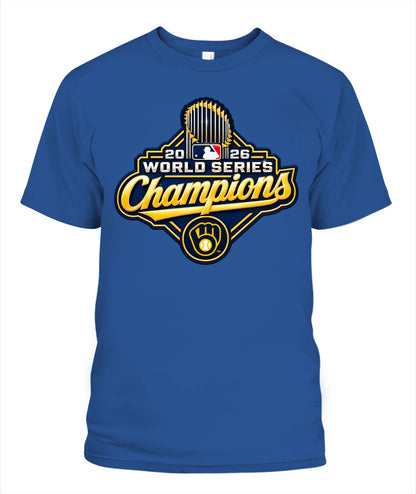 Brewers World Series Champions Shirt Unisex T-Shirt | Gildan 5000 Royal