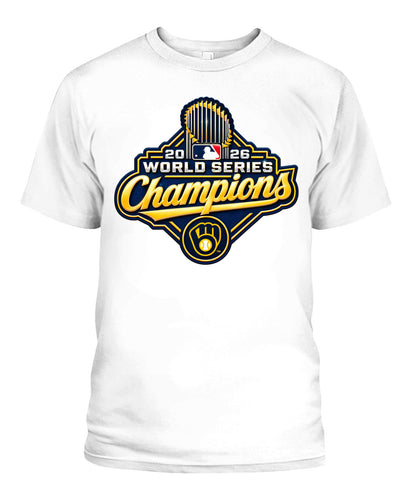 Brewers World Series Champions Shirt Unisex T-Shirt | Gildan 5000 White