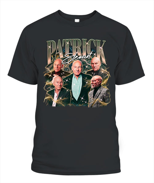 Patrick Stewart Bootleg Shirt Unisex T-Shirt Black