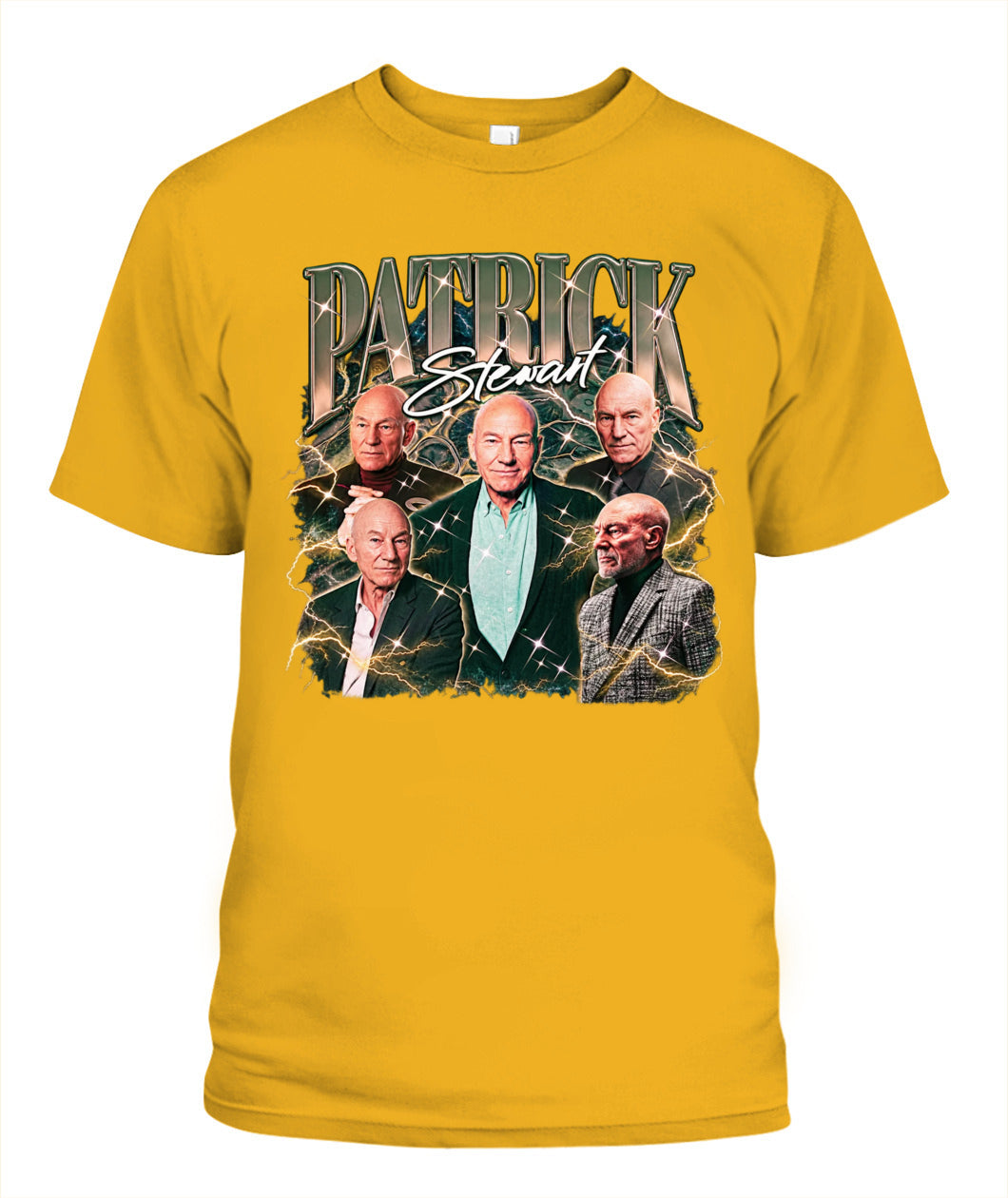 Patrick Stewart Bootleg Shirt Unisex T-Shirt Gold