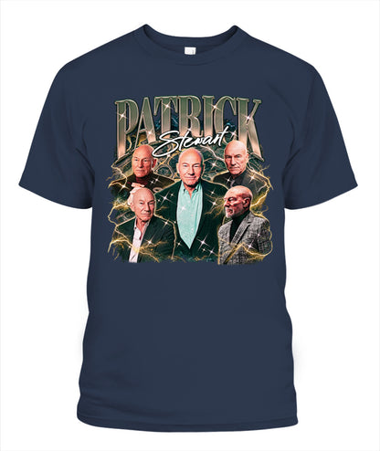 Patrick Stewart Bootleg Shirt Unisex T-Shirt Navy