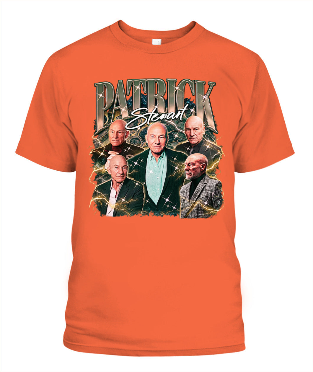 Patrick Stewart Bootleg Shirt Unisex T-Shirt Orange