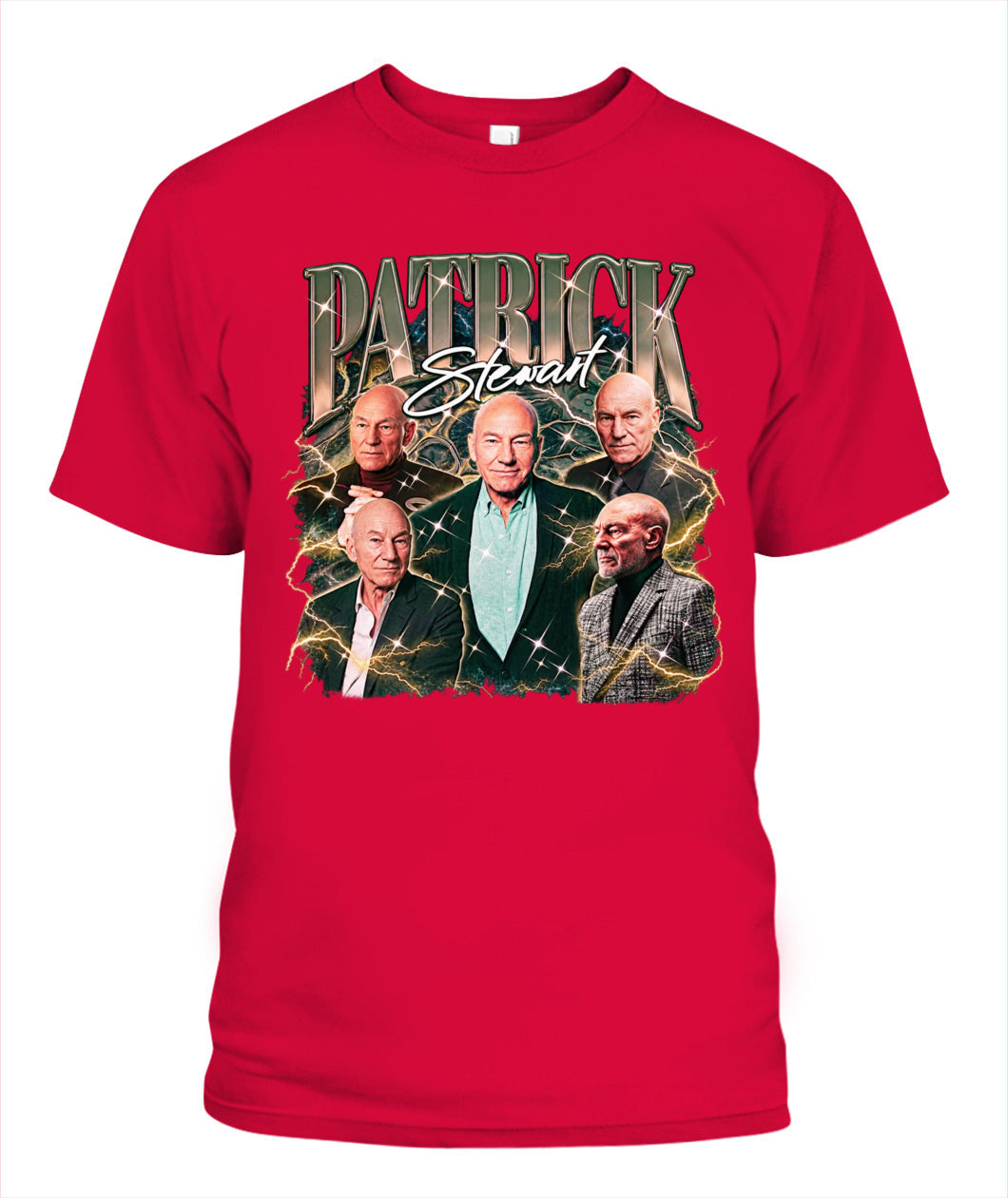 Patrick Stewart Bootleg Shirt Unisex T-Shirt Red
