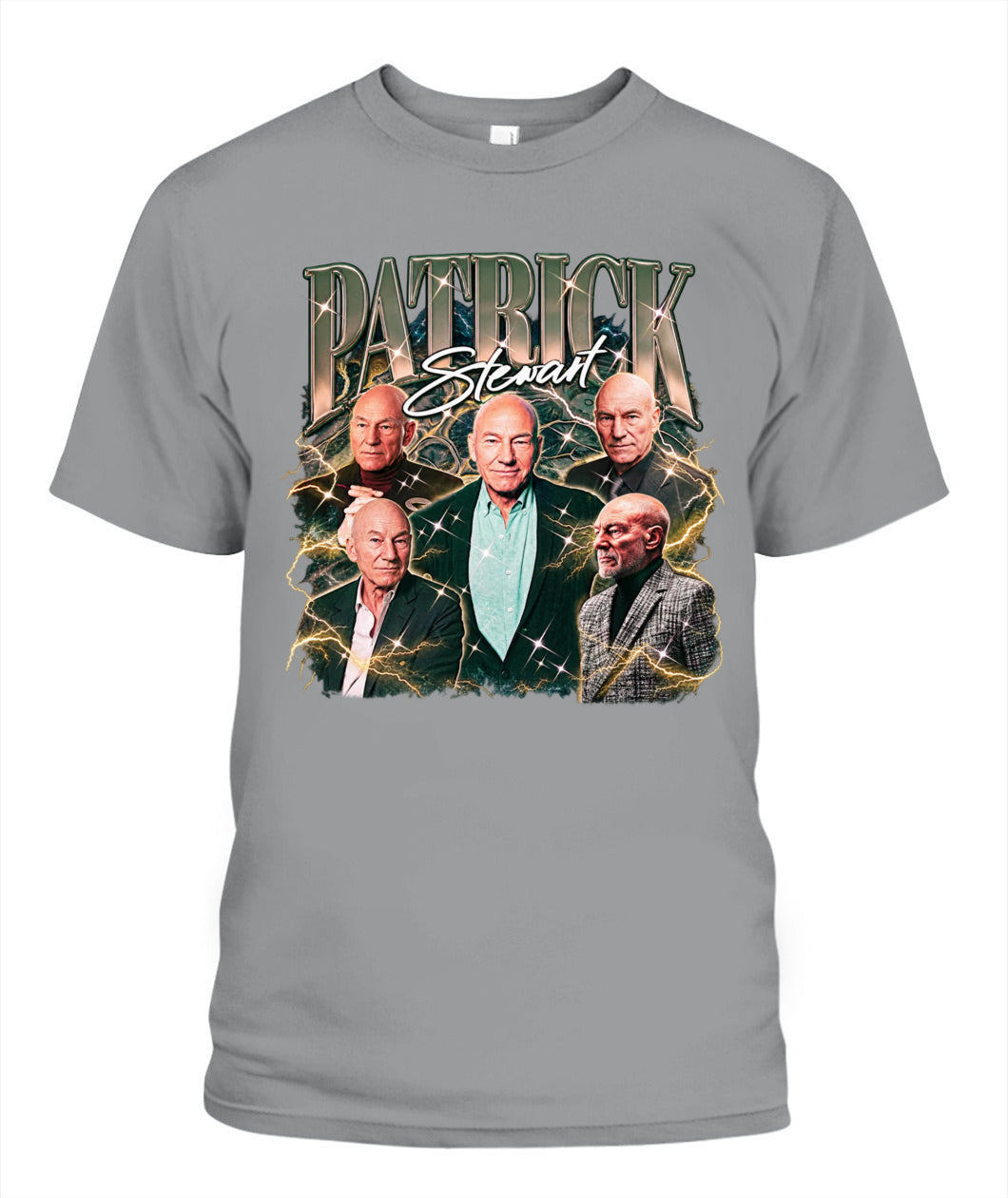 Patrick Stewart Bootleg Shirt Unisex T-Shirt Sport Grey