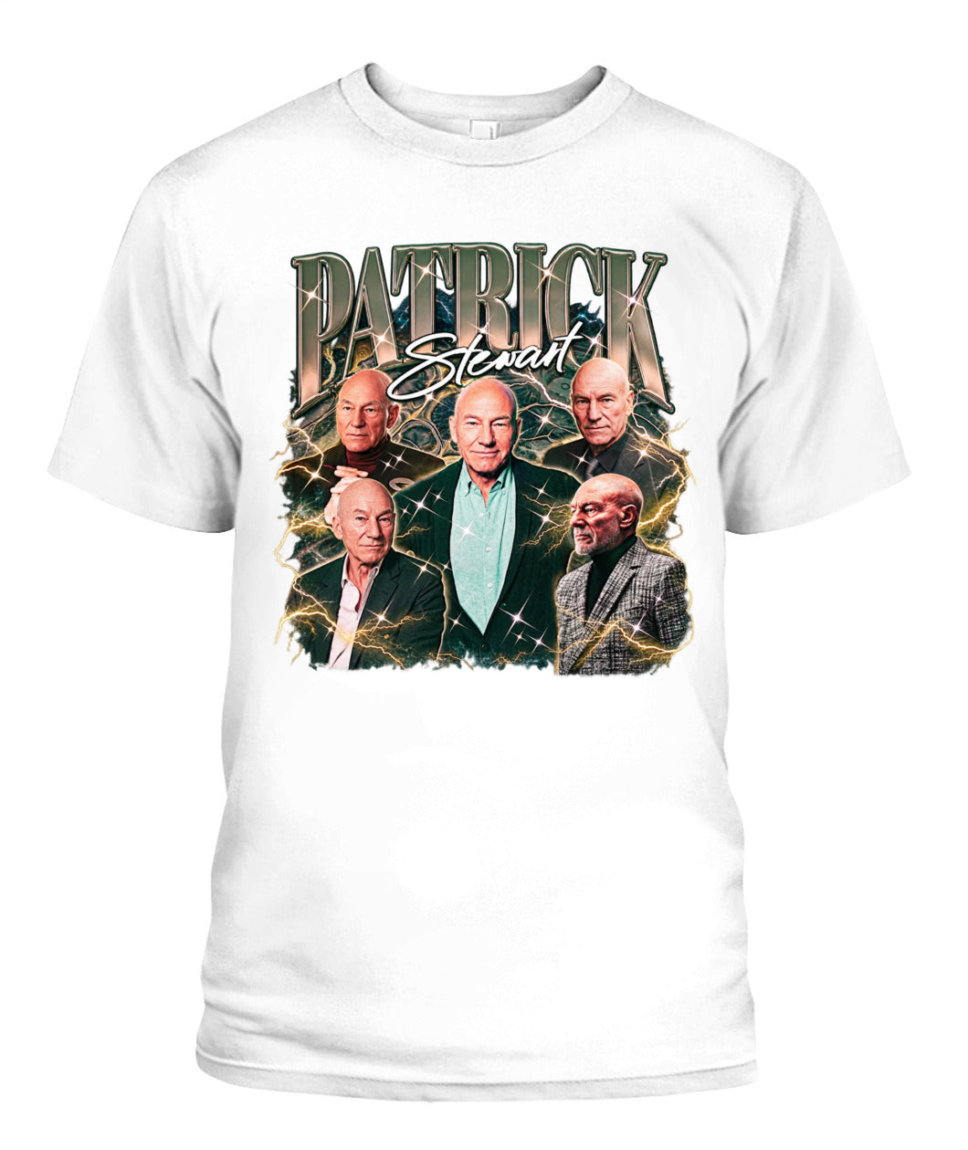 Patrick Stewart Bootleg Shirt Unisex T-Shirt White