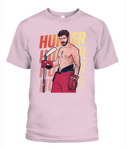 BurgerPrints Gay Scott Hunter Unisex T-Shirt Light Pink