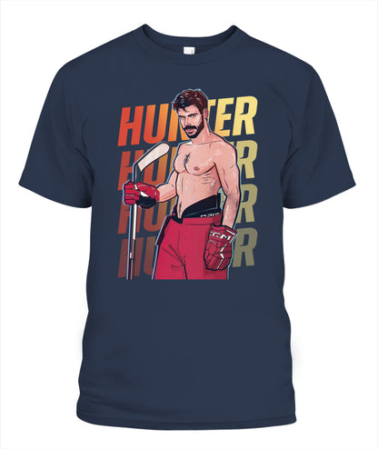 BurgerPrints Gay Scott Hunter Unisex T-Shirt Navy