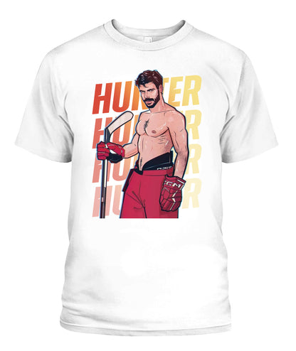 BurgerPrints Gay Scott Hunter Unisex T-Shirt White