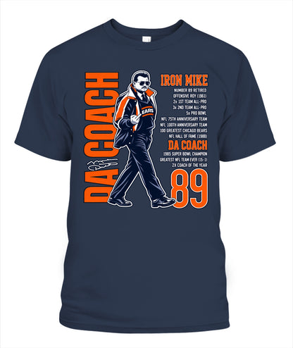 Bears Da Coach Mike Ditka Shirt Unisex T-Shirt Navy