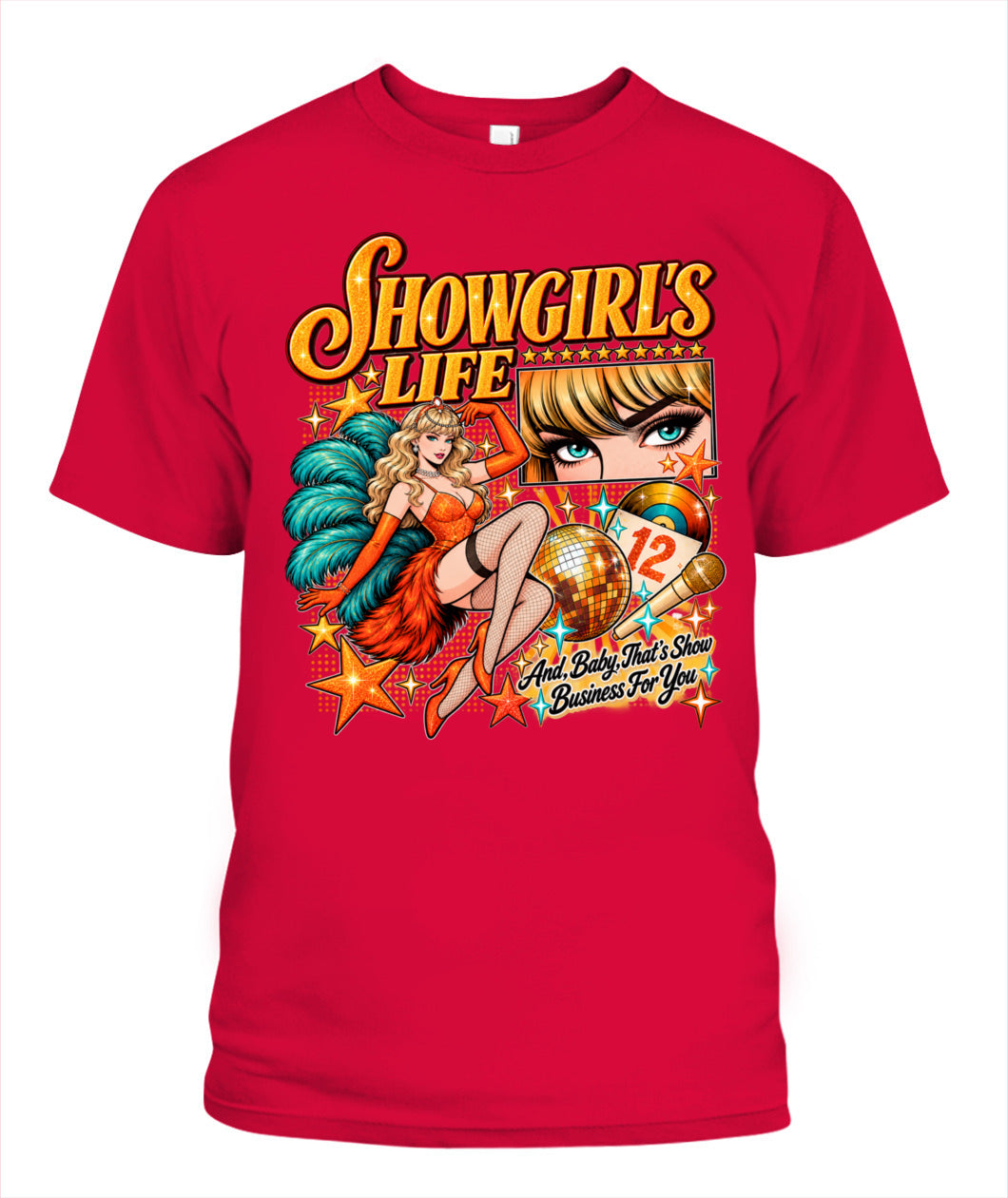 Taylor Showgirl Life Shirt Unisex T-Shirt Red
