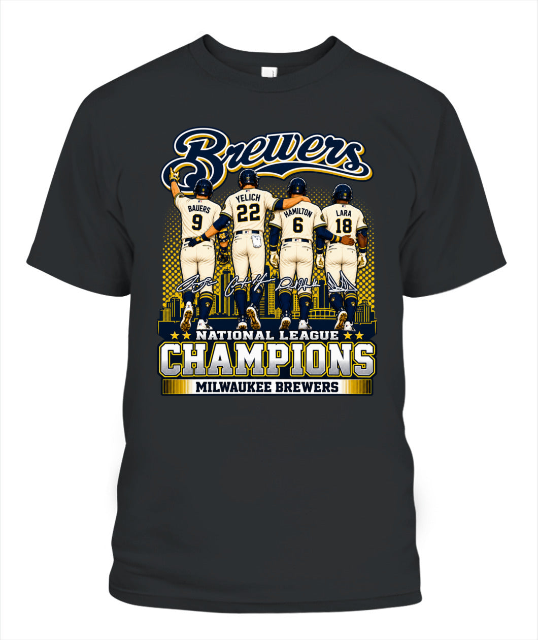 Brewers NL Champions 2026 Shirt Unisex T-Shirt Black