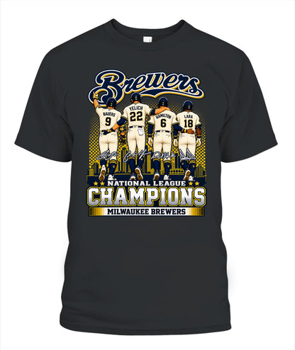Brewers NL Champions 2026 Shirt Unisex T-Shirt Black