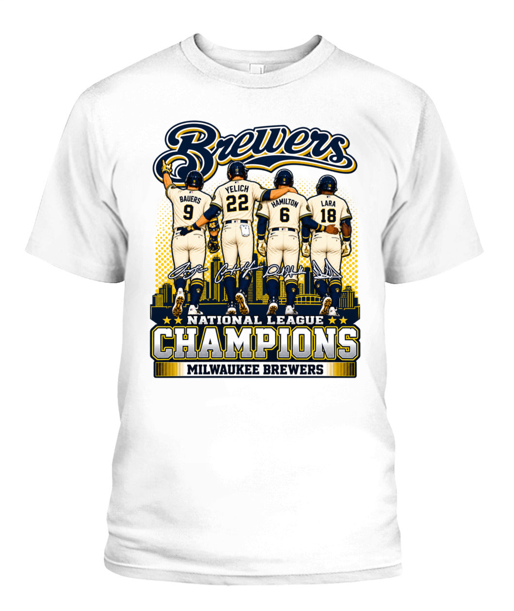 Brewers NL Champions 2026 Shirt Unisex T-Shirt White