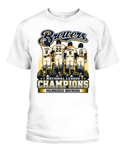 Brewers NL Champions 2026 Shirt Unisex T-Shirt White