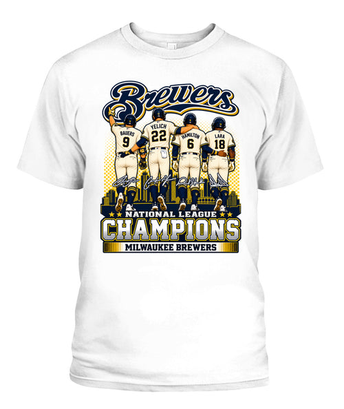 Brewers NL Champions 2026 Shirt Unisex T-Shirt White