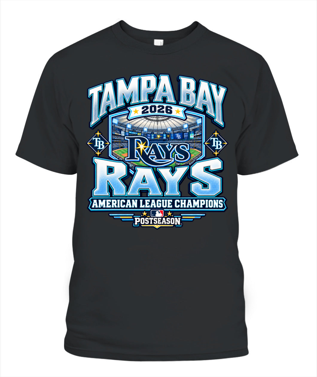 TB Rays American League Champions Shirt Unisex T-Shirt Black