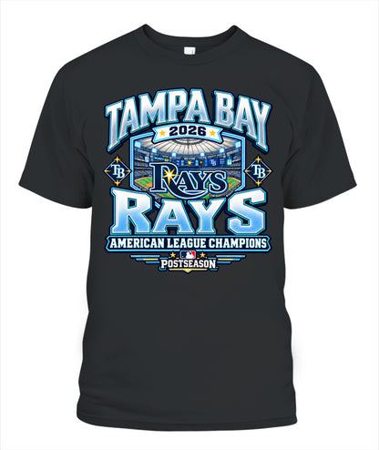TB Rays American League Champions Shirt Unisex T-Shirt Black
