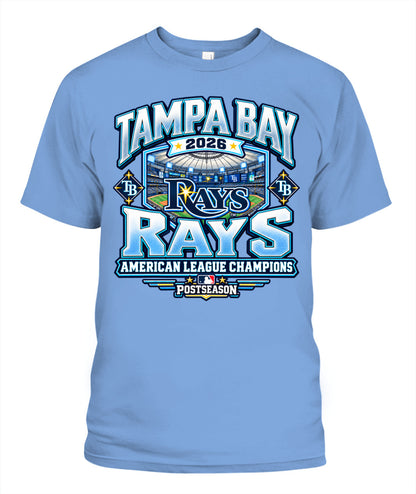 TB Rays American League Champions Shirt Unisex T-Shirt Carolina Blue
