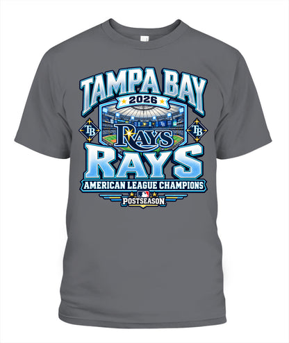 TB Rays American League Champions Shirt Unisex T-Shirt Charcoal