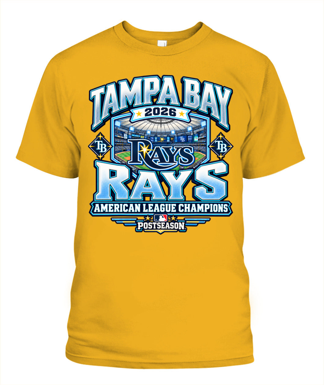 TB Rays American League Champions Shirt Unisex T-Shirt Gold