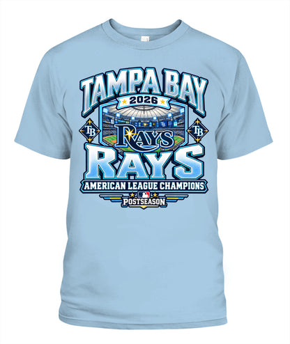 TB Rays American League Champions Shirt Unisex T-Shirt Light Blue