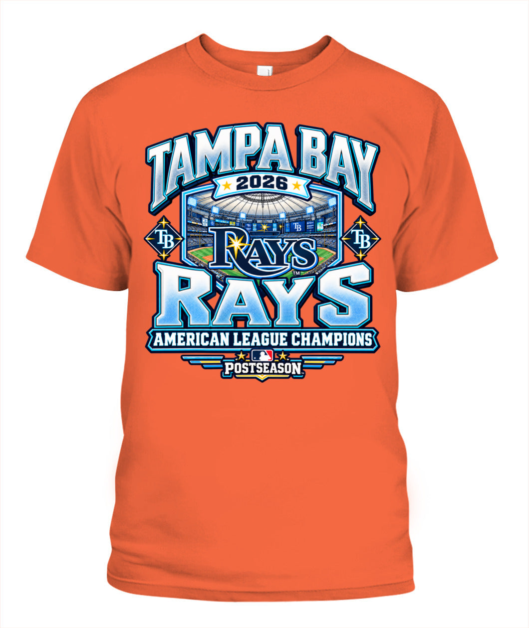 TB Rays American League Champions Shirt Unisex T-Shirt Orange