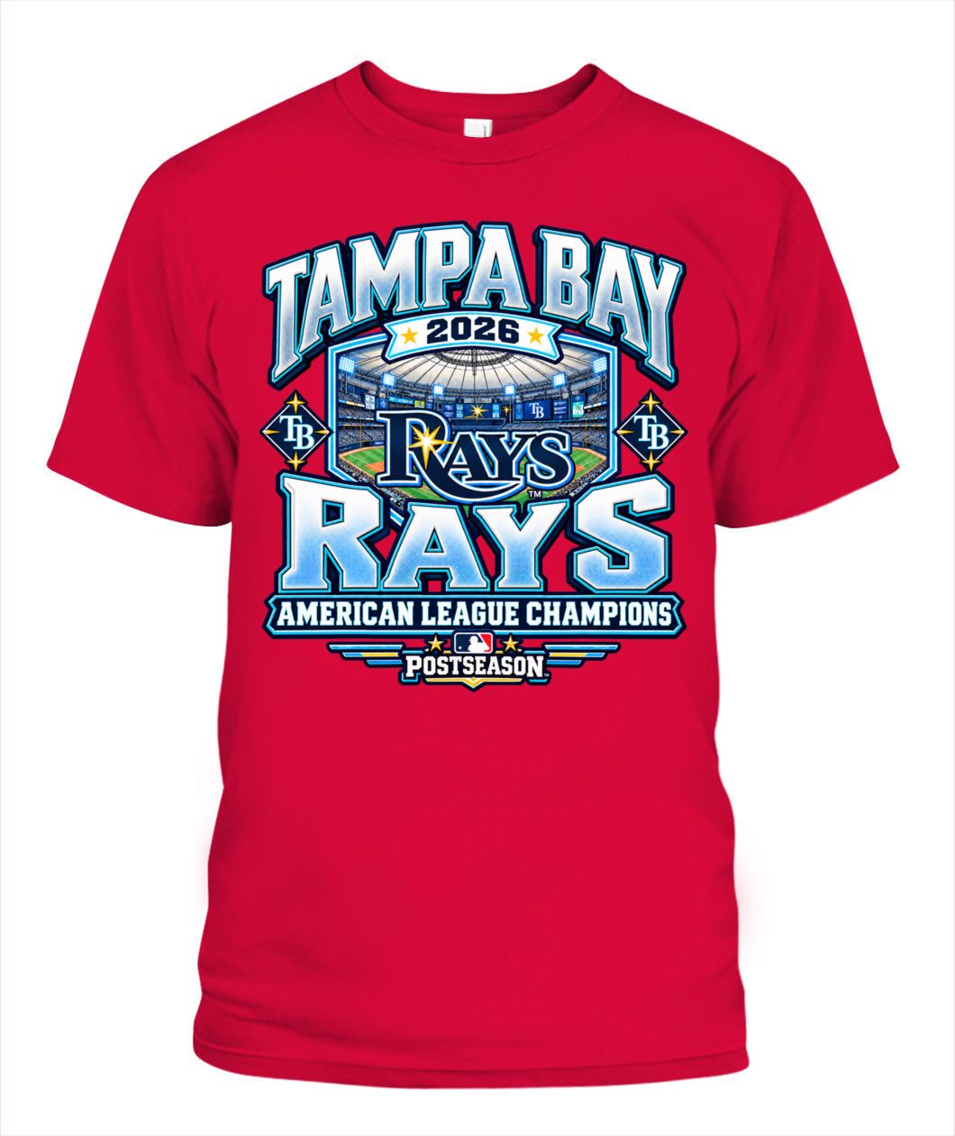 TB Rays American League Champions Shirt Unisex T-Shirt Red