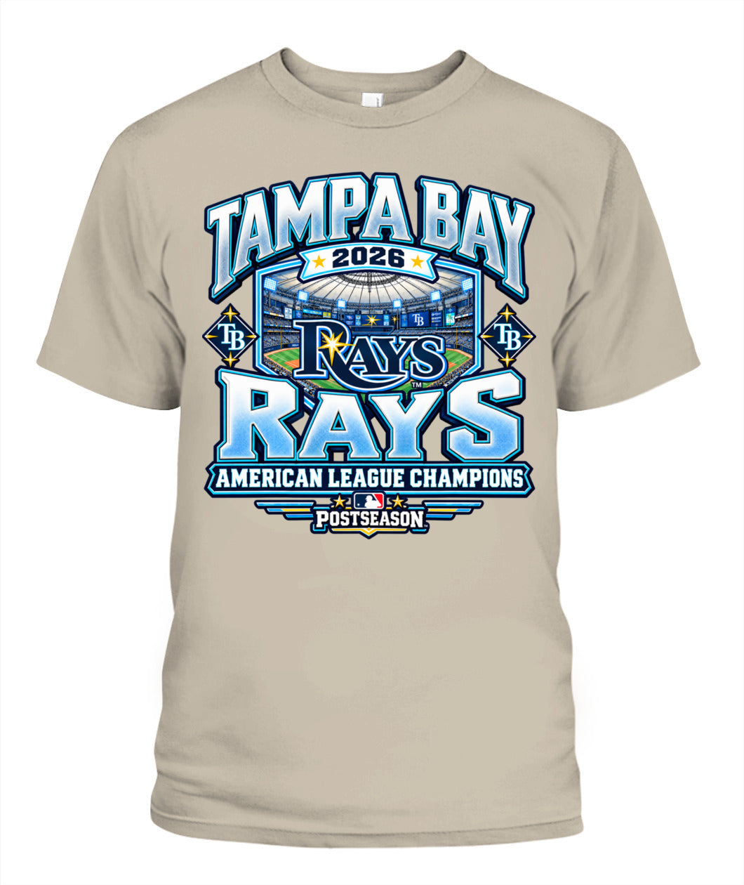 TB Rays American League Champions Shirt Unisex T-Shirt Sand