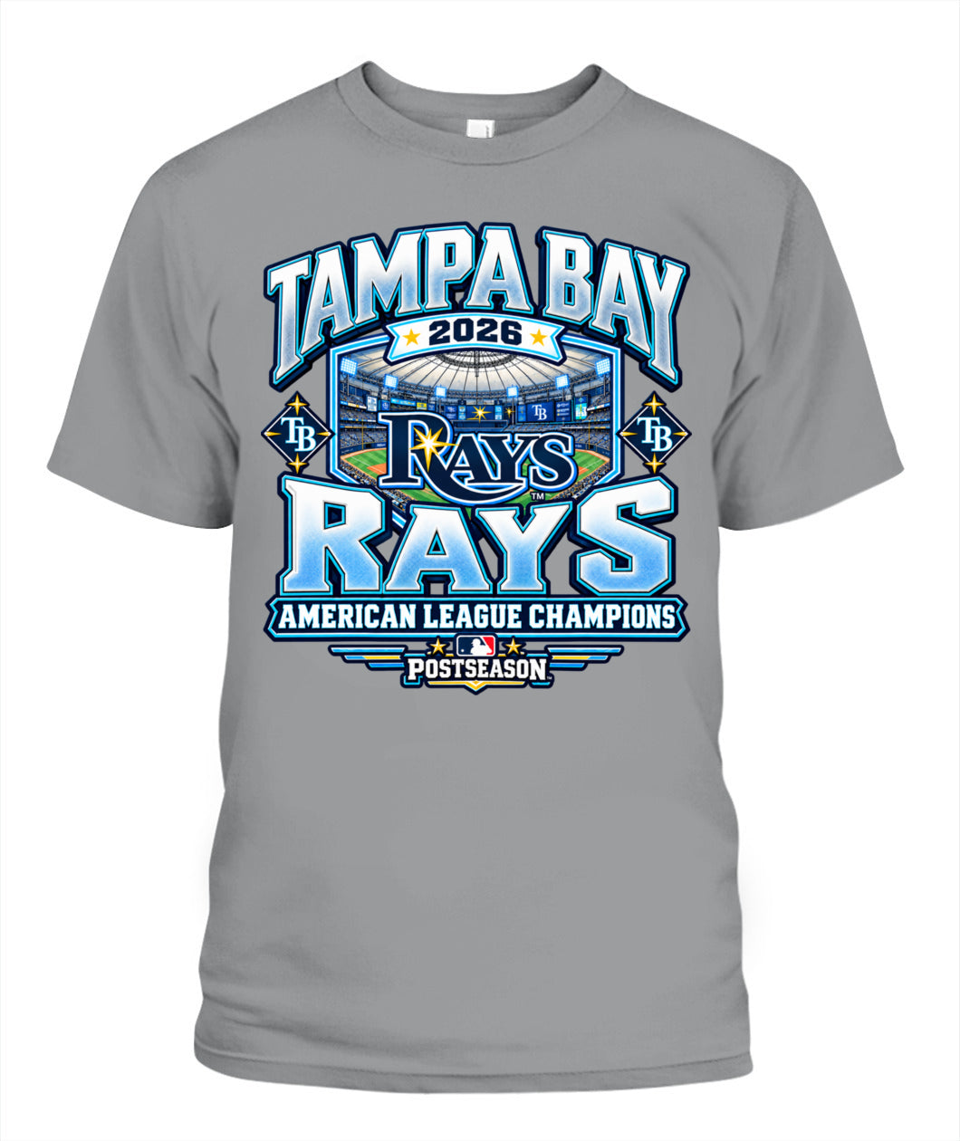TB Rays American League Champions Shirt Unisex T-Shirt Sport Grey