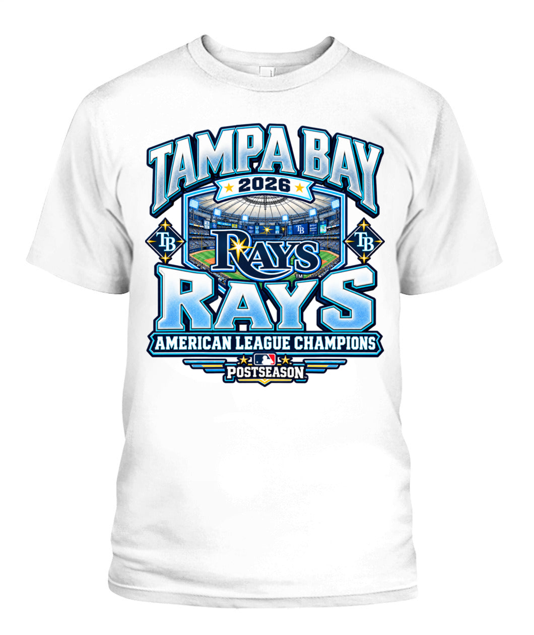 TB Rays American League Champions Shirt Unisex T-Shirt White