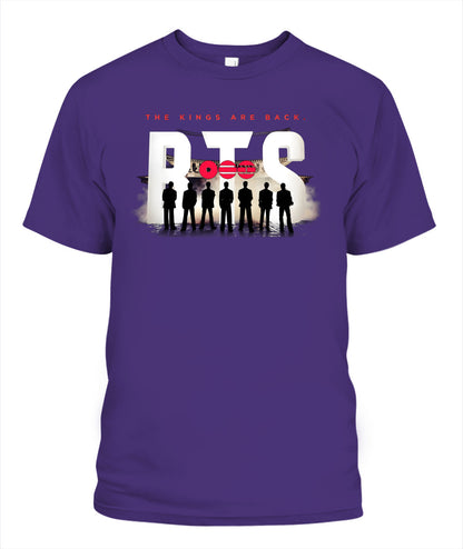 BurgerPrints [Double Sided] Bangtan Arirang Tracklist Unisex T-Shirt Purple