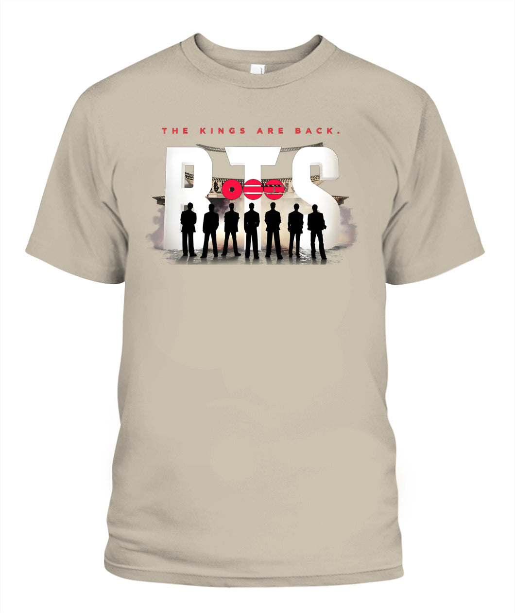 BurgerPrints [Double Sided] Bangtan Arirang Tracklist Unisex T-Shirt Sand