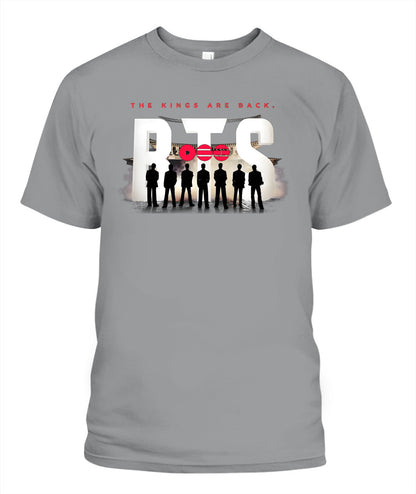 BurgerPrints [Double Sided] Bangtan Arirang Tracklist Unisex T-Shirt Sport Grey