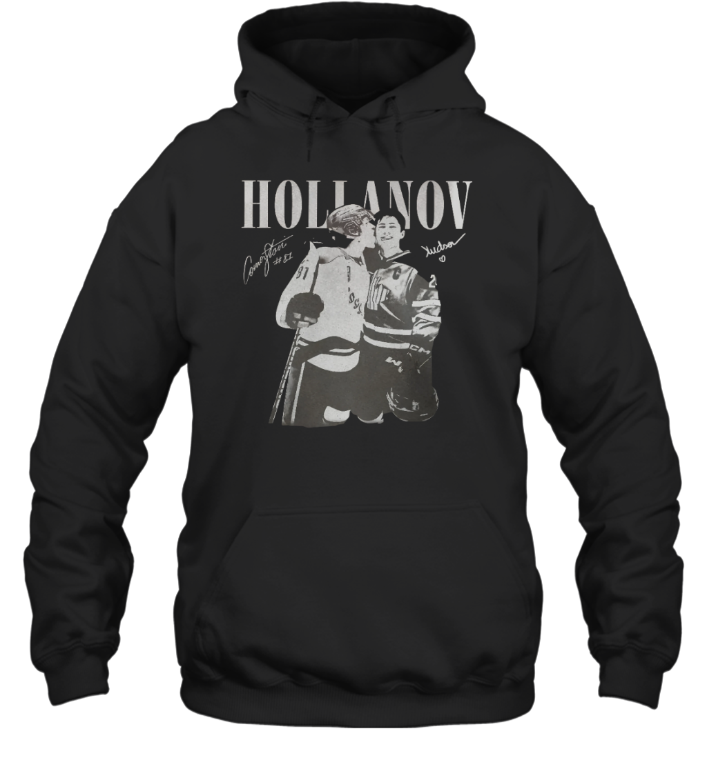 WarningPrint Hollanov Signature Hoodie Black Apparel