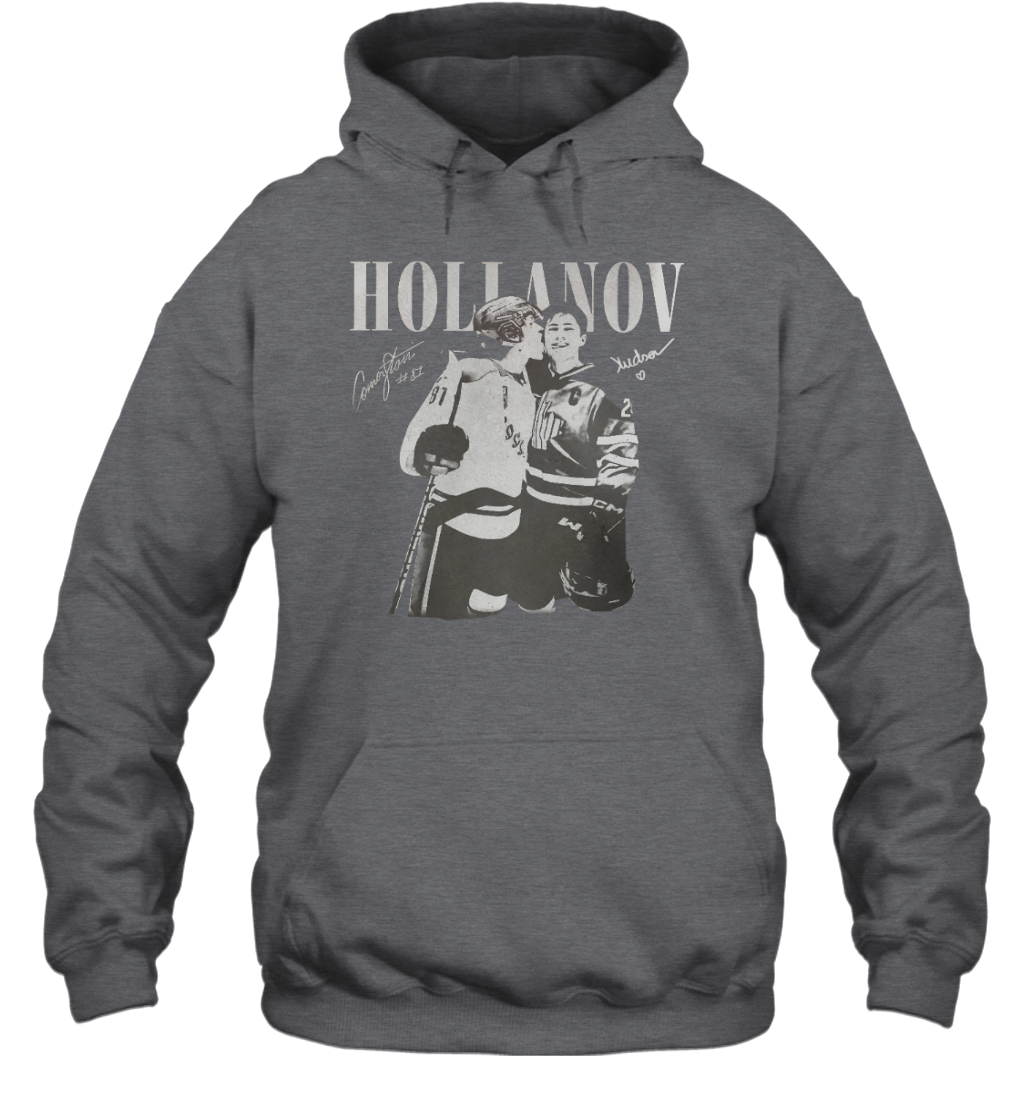 WarningPrint Hollanov Signature Hoodie Dark Heather Apparel