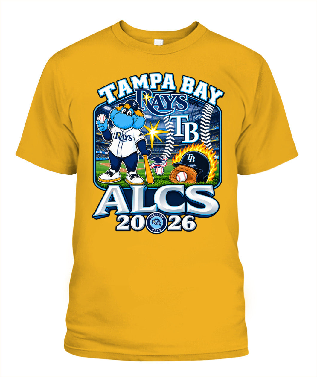 TB Rays Champions 2026 Shirt Unisex T-Shirt Gold