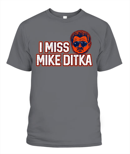 I Miss Mike Ditka Shirt Unisex T-Shirt Charcoal Apparel