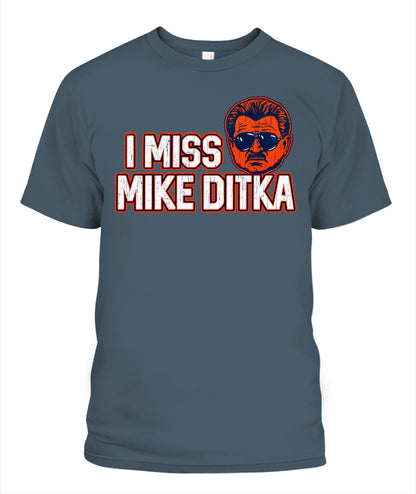 I Miss Mike Ditka Shirt Unisex T-Shirt Dark Heather Apparel