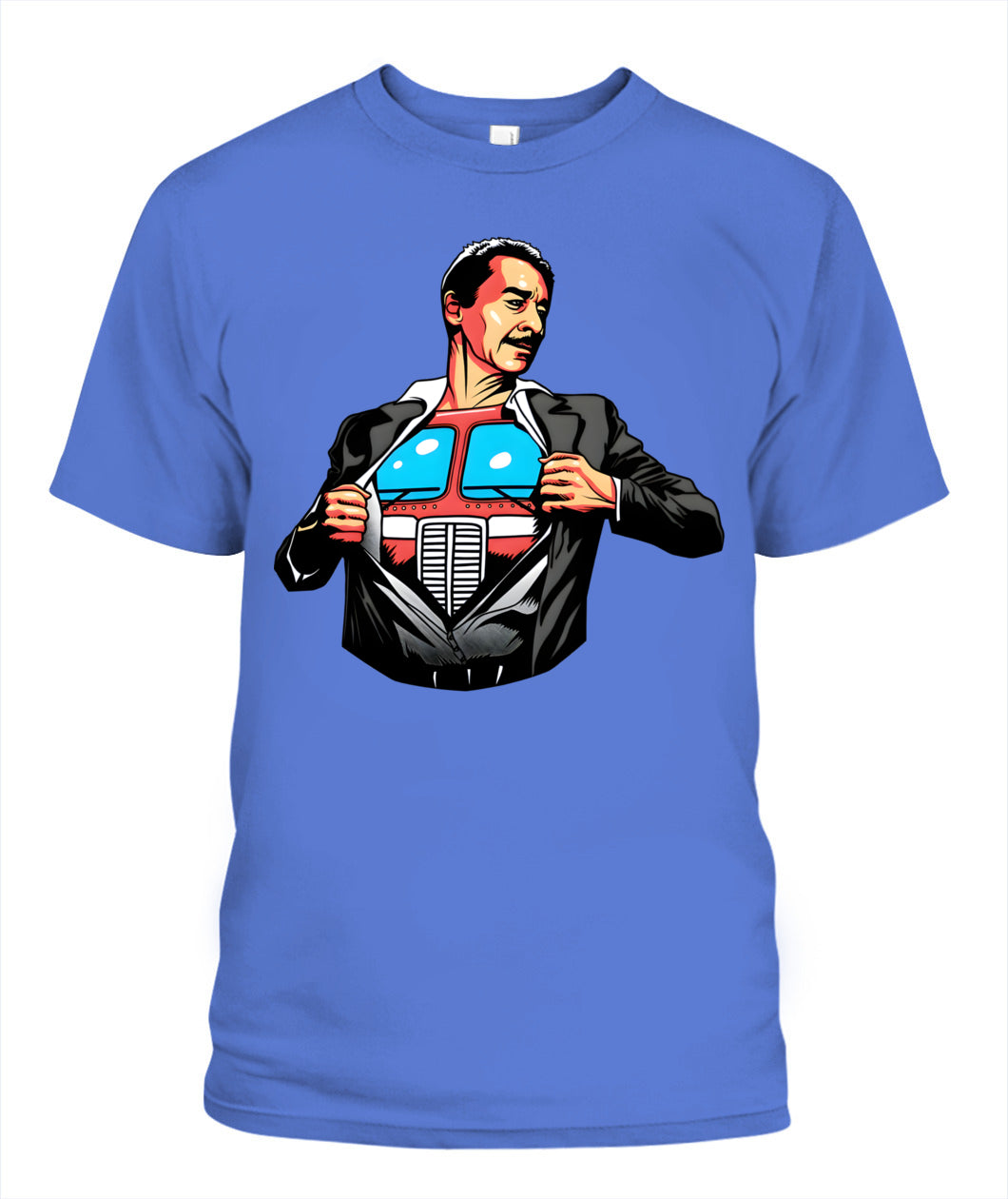 Peter Cullen Comic Shirt Unisex T-Shirt Flo Blue