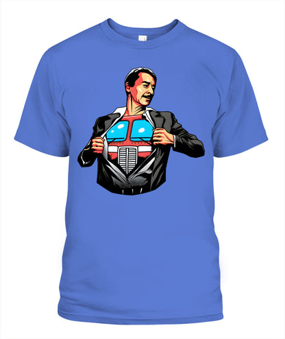 Peter Cullen Comic Shirt Unisex T-Shirt Flo Blue