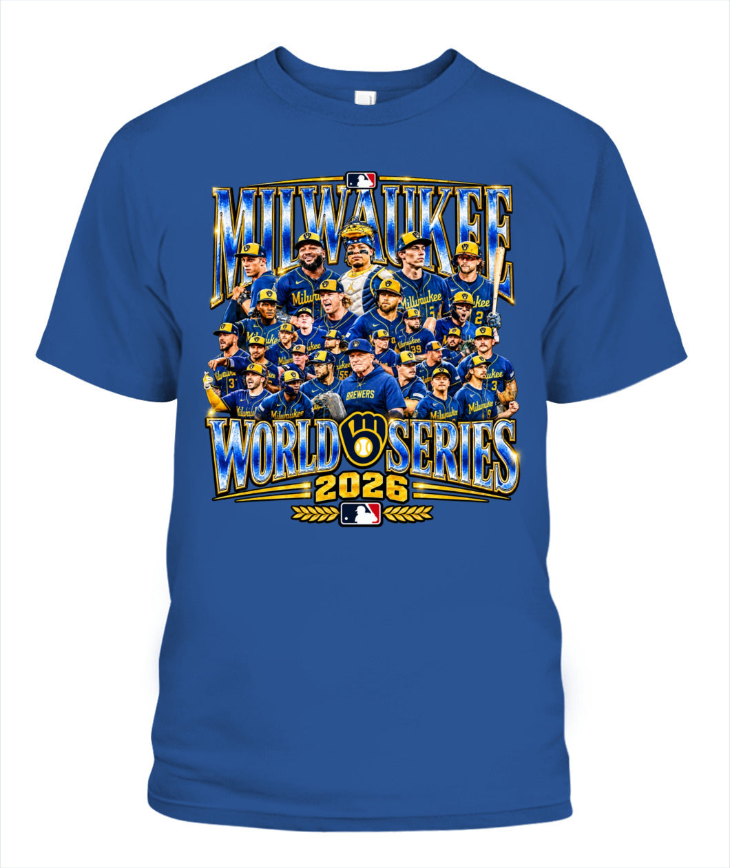 Milwaukee Brewers World Series Champions Shirt Unisex T-Shirt | Gildan 5000 Royal