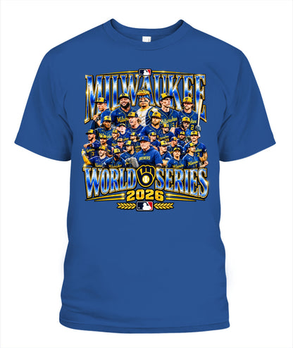 Milwaukee Brewers World Series Champions Shirt Unisex T-Shirt | Gildan 5000 Royal