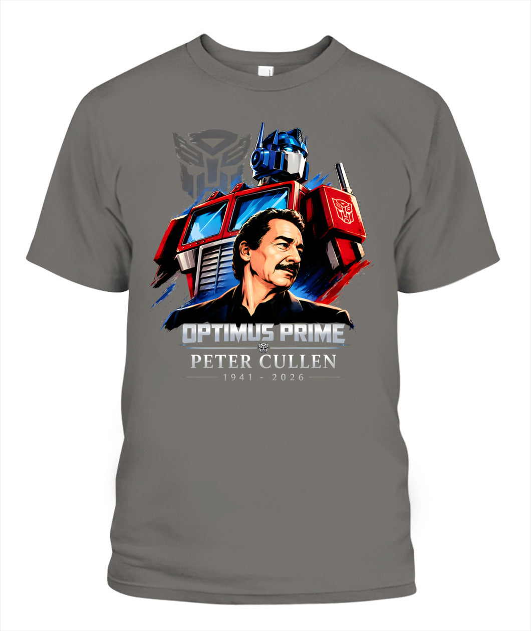 Optimus Prime Peter Cullen Shirt Unisex T-Shirt Grey