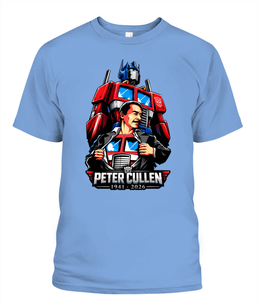 Peter Cullen Heavy Cotton Unisex T-Shirt Heavy Cotton Unisex T-Shirt Carolina Blue