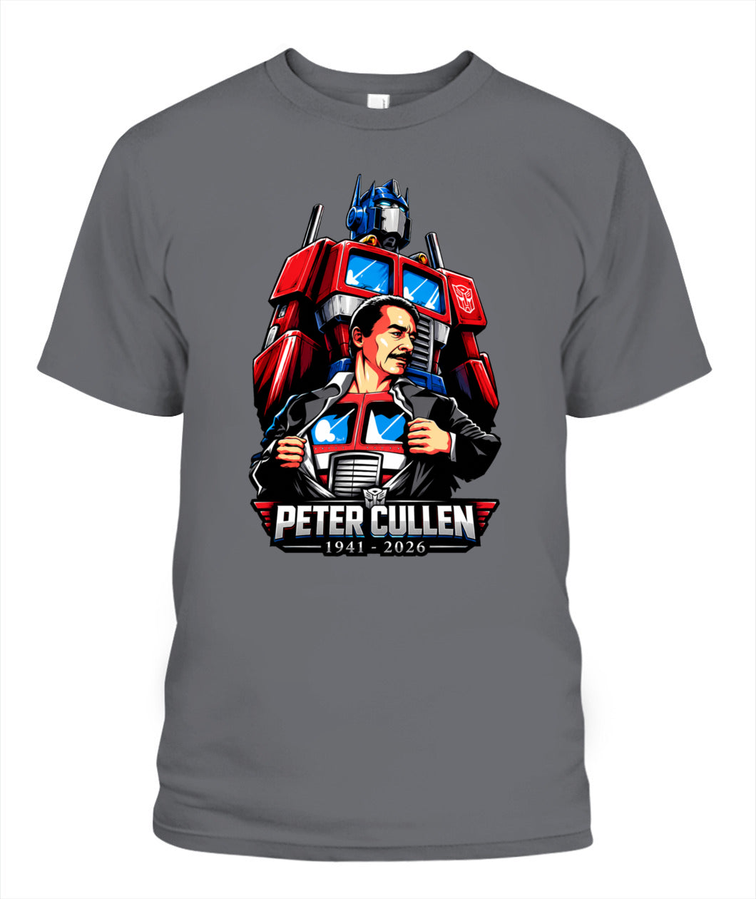 Peter Cullen Heavy Cotton Unisex T-Shirt Heavy Cotton Unisex T-Shirt Charcoal
