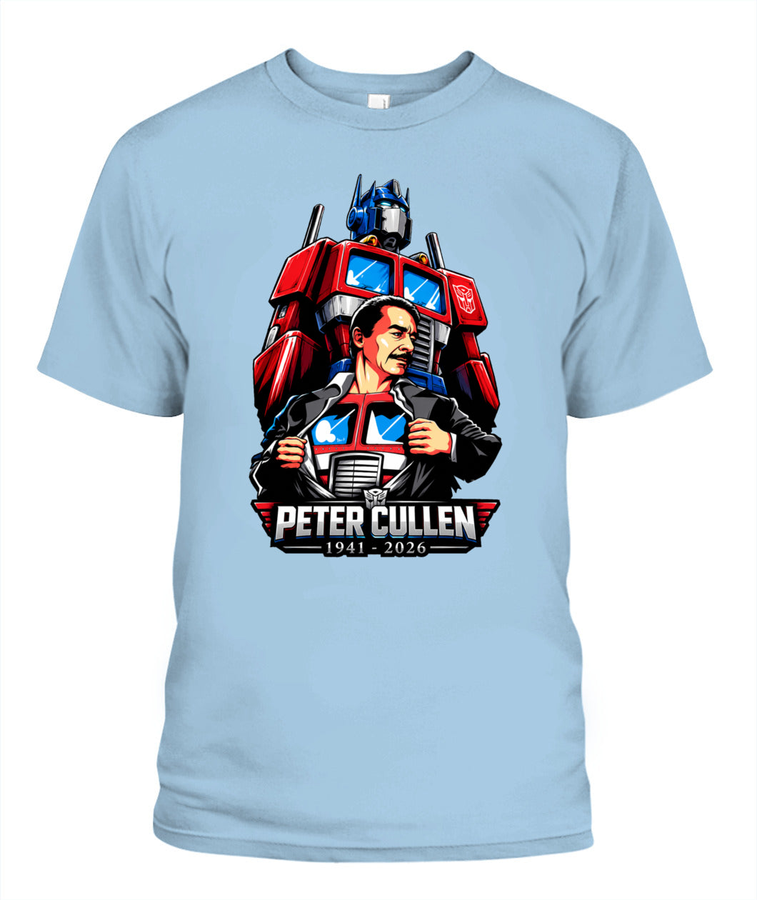 Peter Cullen Heavy Cotton Unisex T-Shirt Heavy Cotton Unisex T-Shirt Light Blue