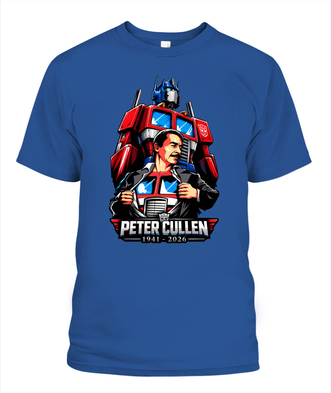 Peter Cullen Heavy Cotton Unisex T-Shirt Heavy Cotton Unisex T-Shirt Royal