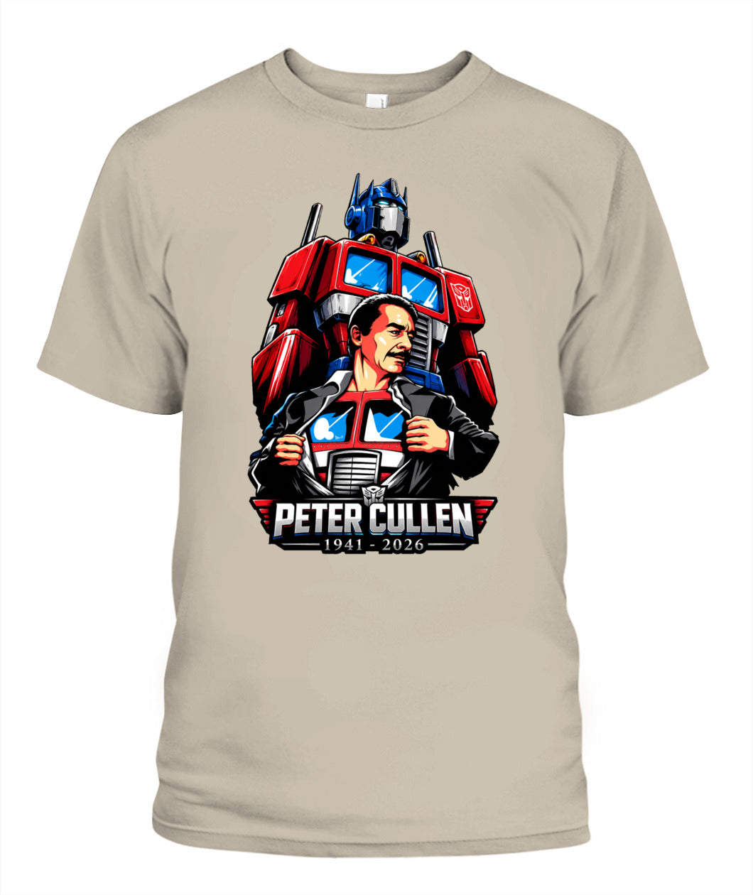 Peter Cullen Heavy Cotton Unisex T-Shirt Heavy Cotton Unisex T-Shirt Sand