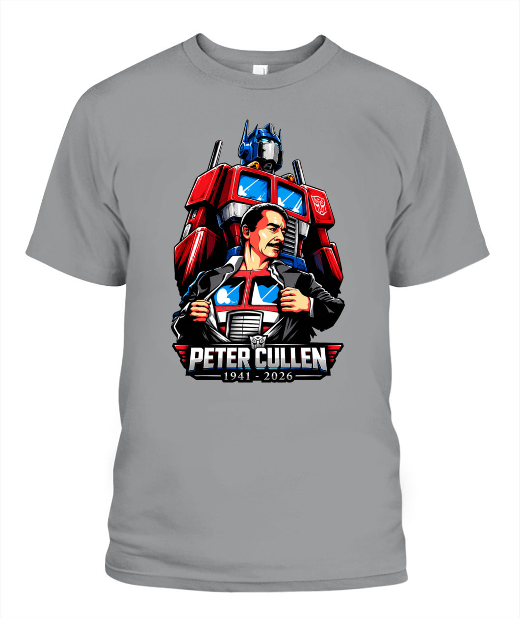 Peter Cullen Heavy Cotton Unisex T-Shirt Heavy Cotton Unisex T-Shirt Sport Grey